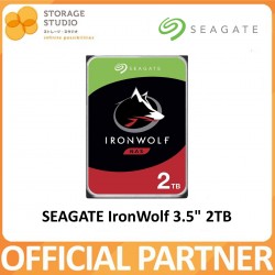 SEAGATE 2TB IronWolf NAS 3.5" SATA HDD. SEAGATE Singapore Local 3 Years Warranty.